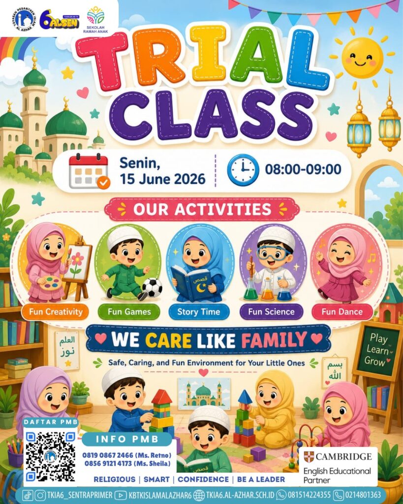 Free Trial Class Toddler KB TKIA 6 Sentra Primer