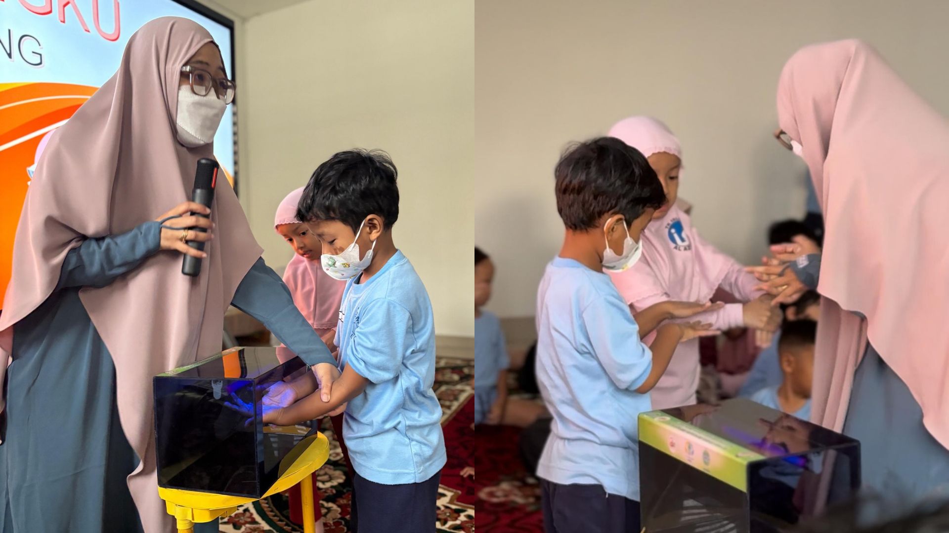 Sosialisasi Isi Piringku: Belajar Makan Sehat dan Cara Cuci Tangan