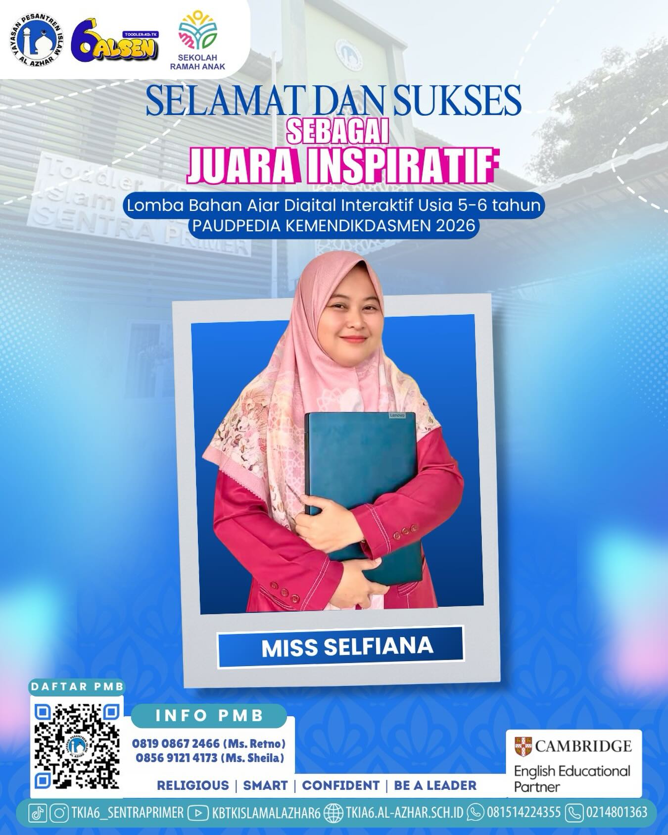 Guru TKIA 6 Jadi Juara Inspiratif di PAUDPEDIA Kemendikdasmen 2026